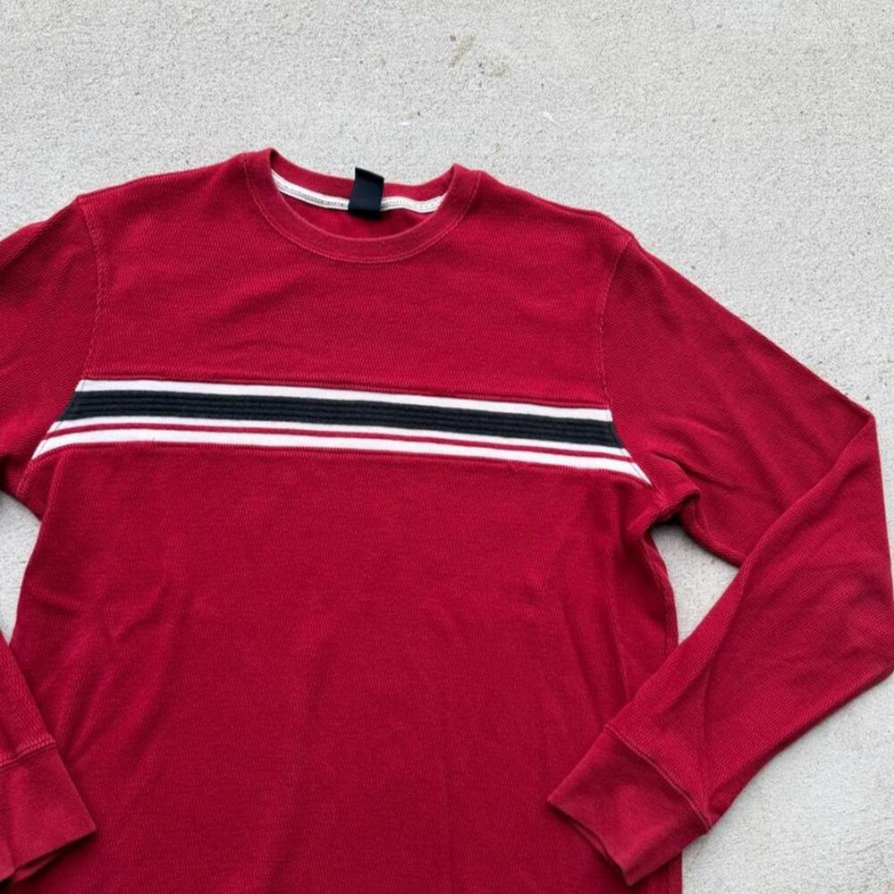 Vintage gap red striped surf shirt M